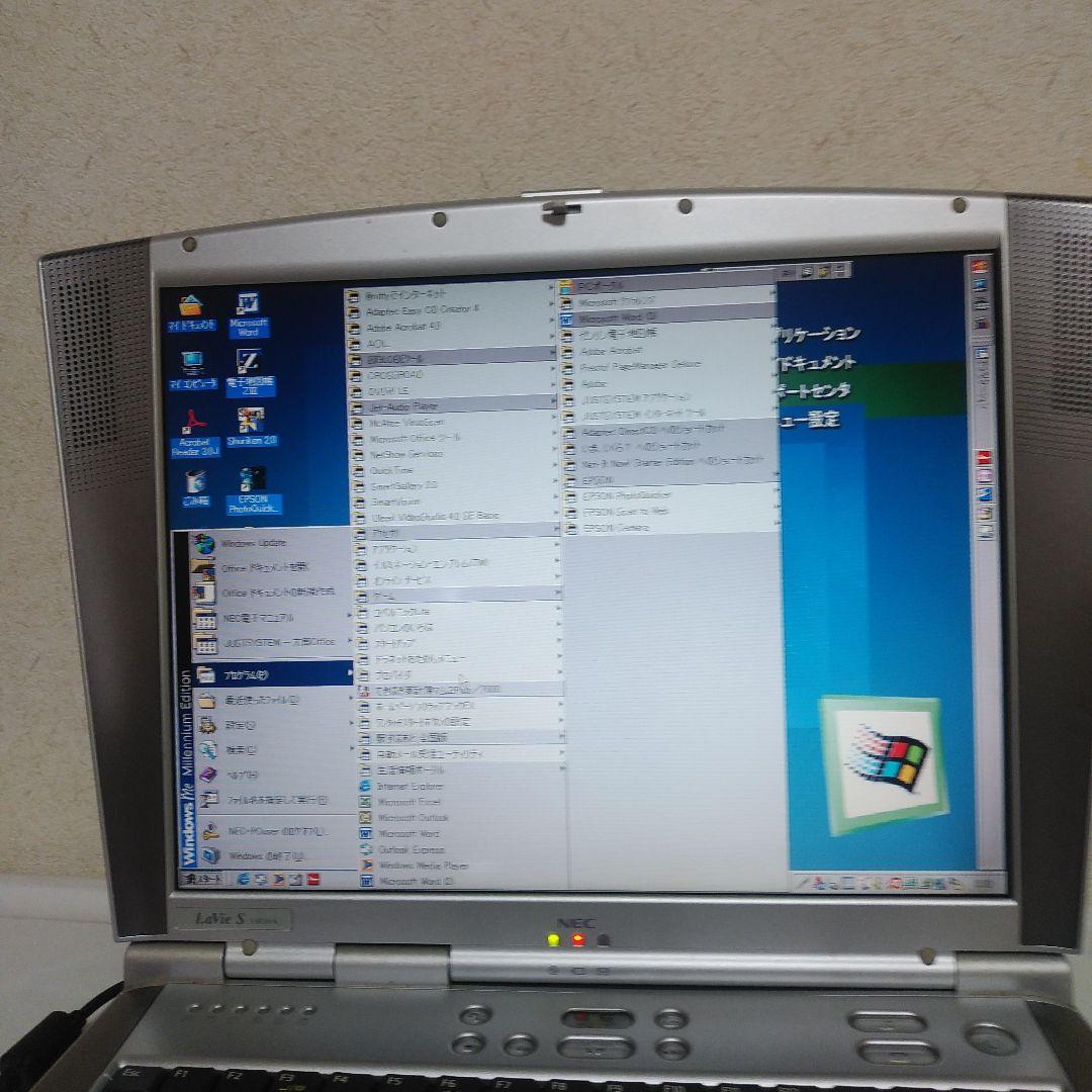 送料無料　希少 necノートパソコンpc-ls65h/6 WindowsMe