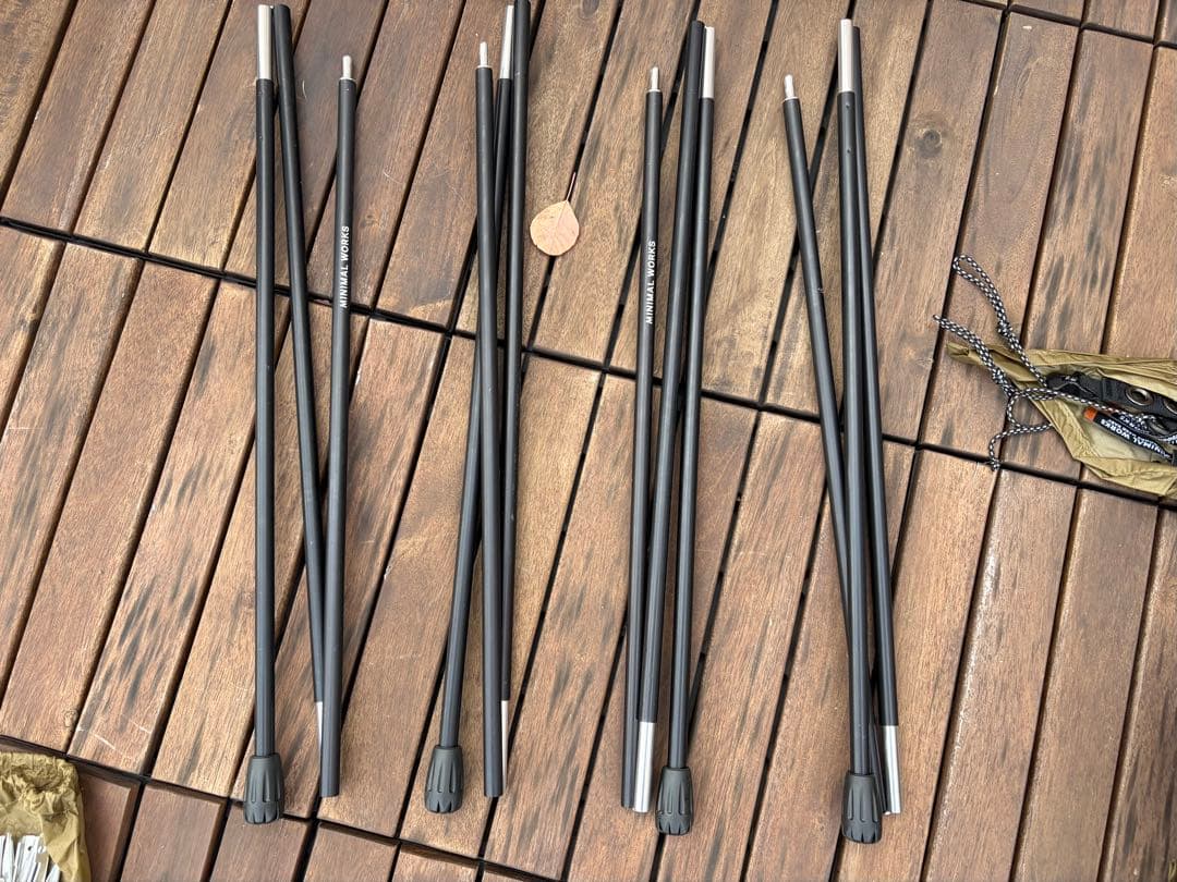 ミニマルワークス ジャックシェルターミニ サイドポールセット タン