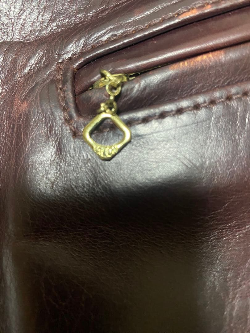 r*a様 AERO LEATHER エアロレザー ハーフベルト 34 バーガンデ