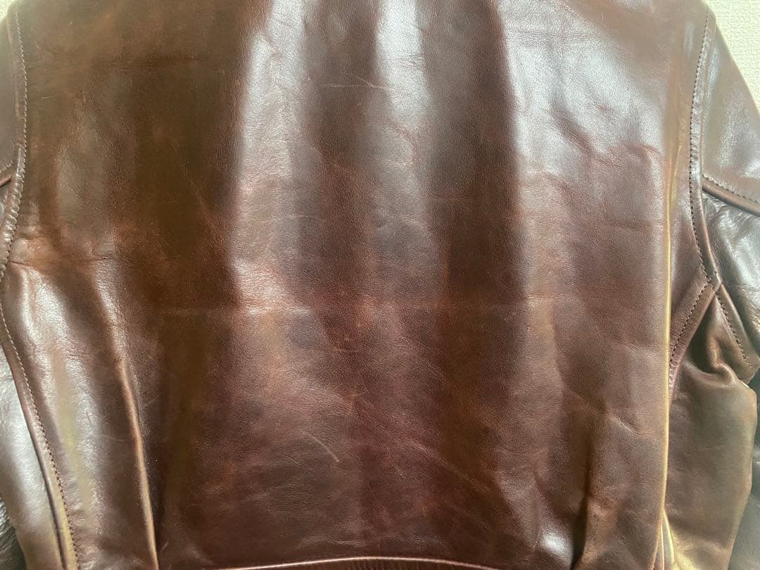 r*a様 AERO LEATHER エアロレザー ハーフベルト 34 バーガンデ