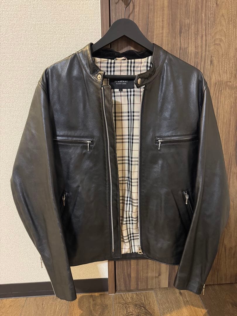 BURBERRY シングルライダースジャケット