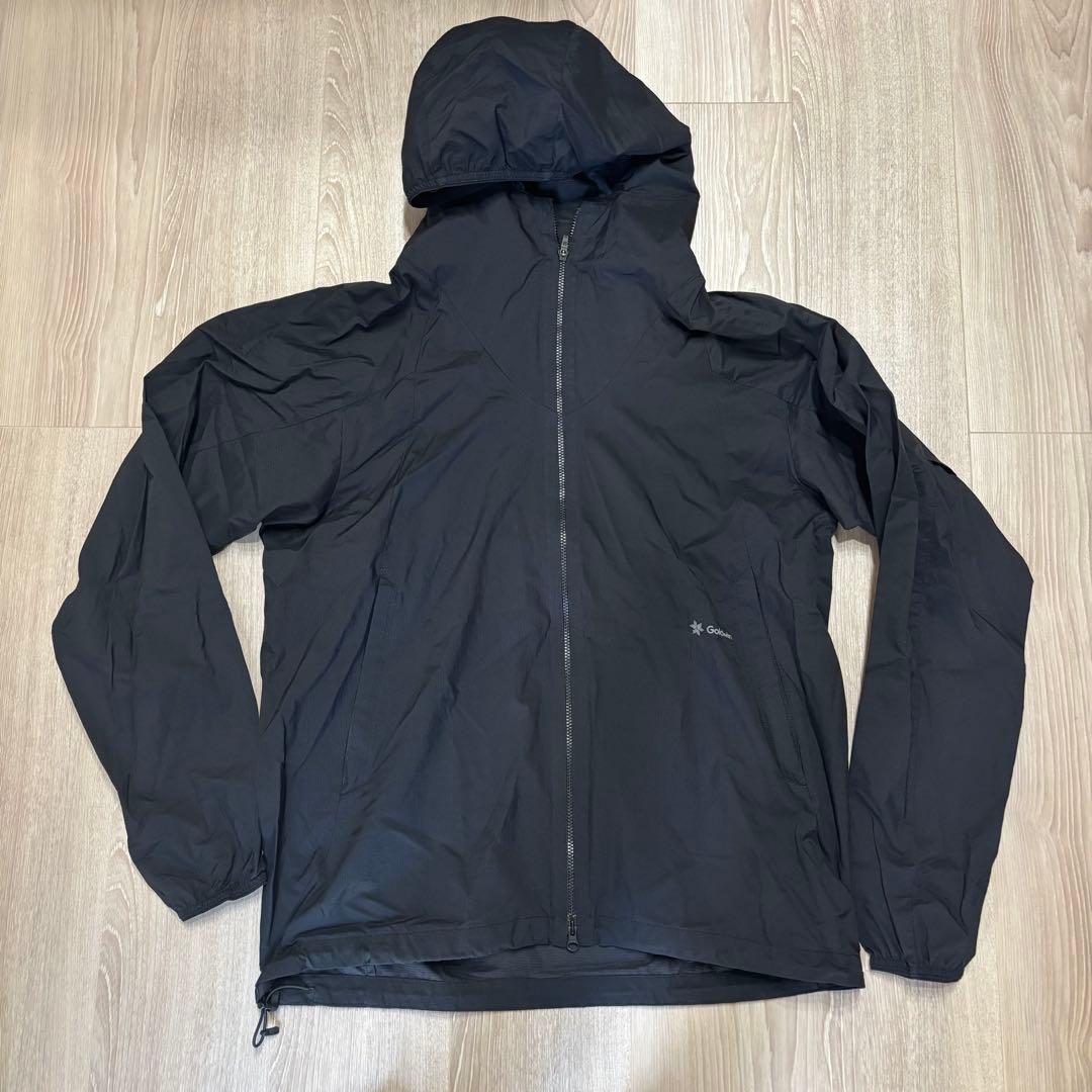 ゴールドウイン　ウーブンストレッチフーディ　黒S