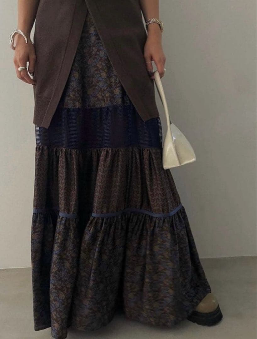 スカート POSIE NOSTALGIC TIERED SKIRT