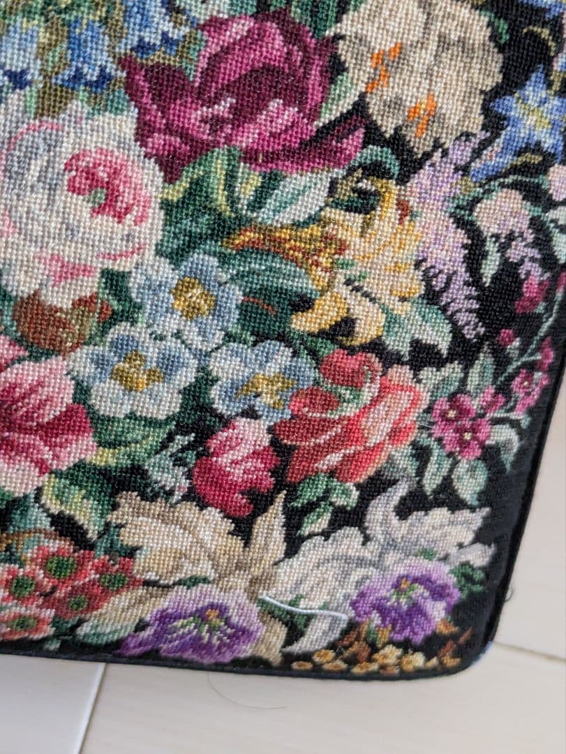 濱野★プチポワンの金具が素敵なハンドバッグ ★和装バック★ブラック