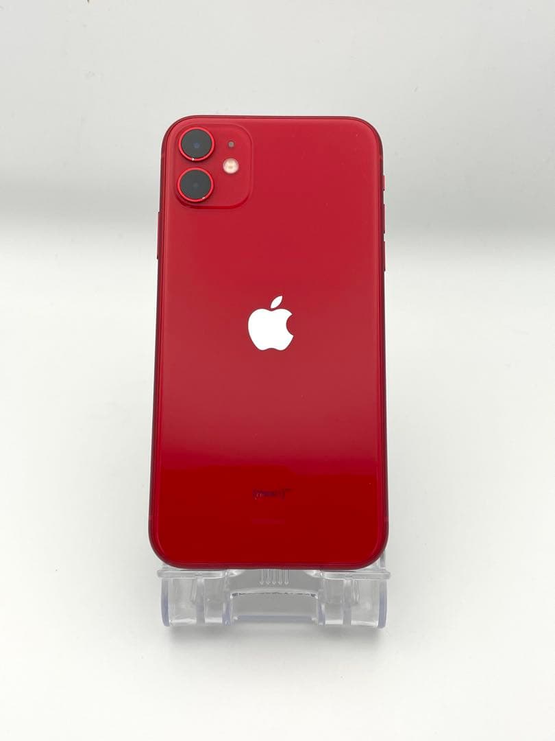 ✨超美品✨iPhone 11 64G 赤 SIMフリー 新品バッテリー