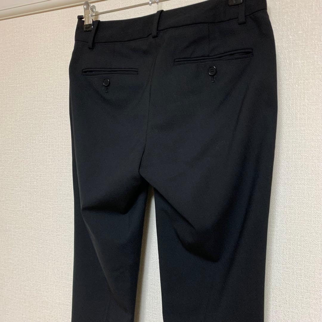 【極美品】セオリー　現行　ノーカラー　0 パンツスーツ　ブラック　フォーマル