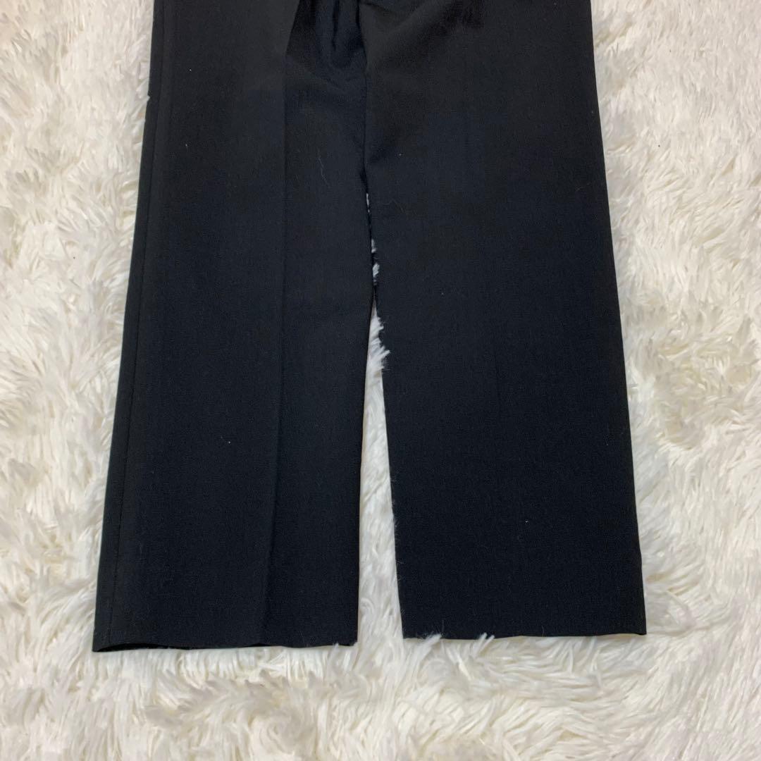 【極美品】セオリー　現行　ノーカラー　0 パンツスーツ　ブラック　フォーマル