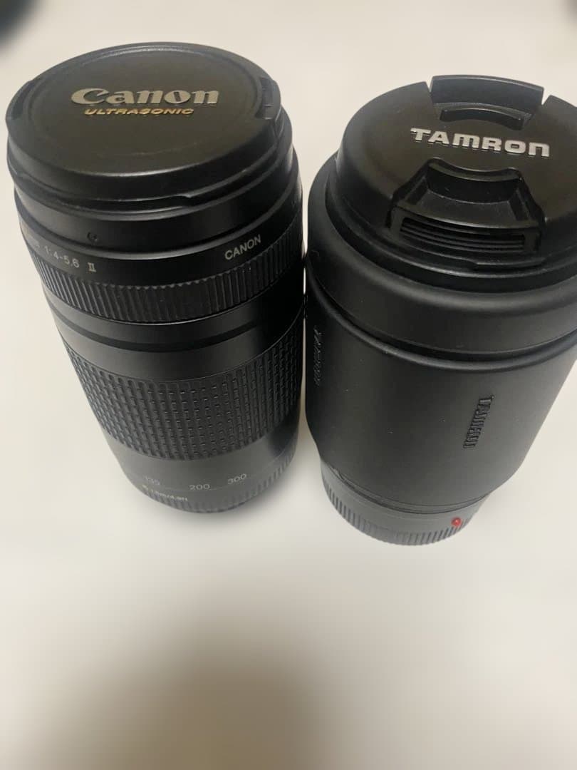 Canon 75-300mm & Tamron 70-300mm ズームレンズ