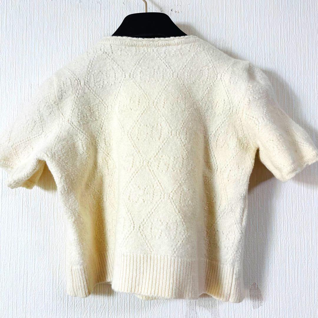 専用꧁美 品꧂ GUCCI グッチ　GG柄ニット アイボリー L 650676