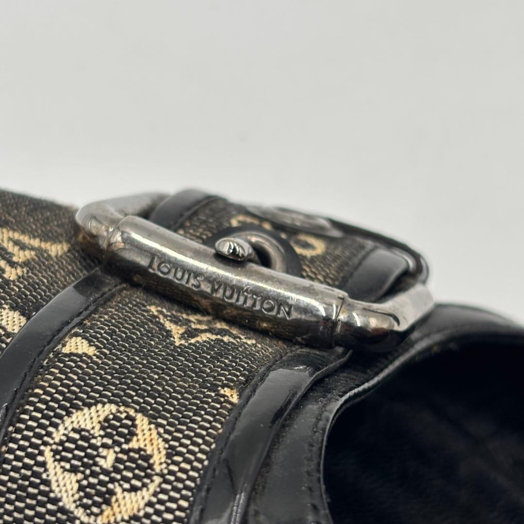 ルイヴィトン モノグラム　ミニキャンバス パンプス ハイヒール ブラック系