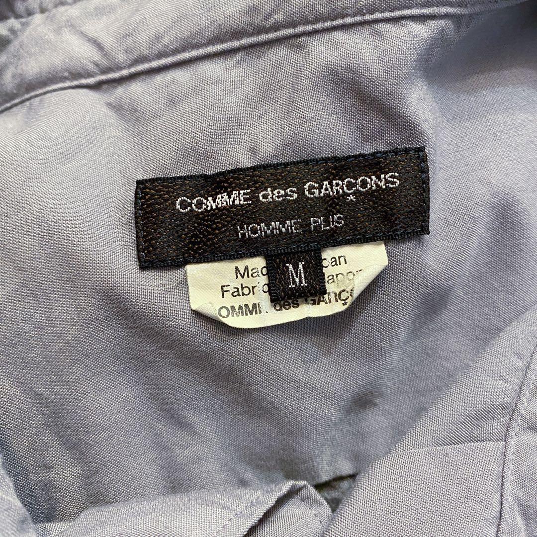 コムデギャルソンオムプリュス ポリ縮シャツ グレー Mサイズ