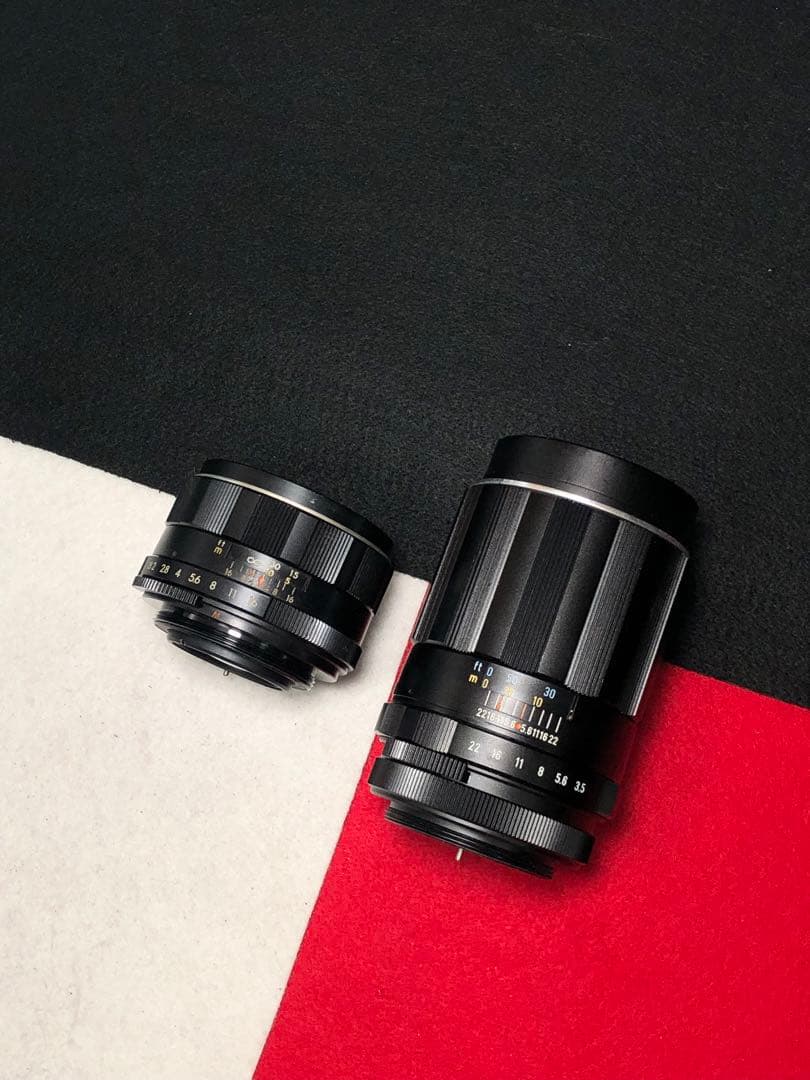 【2点セット】super takumar 55mm(前期型）135mm