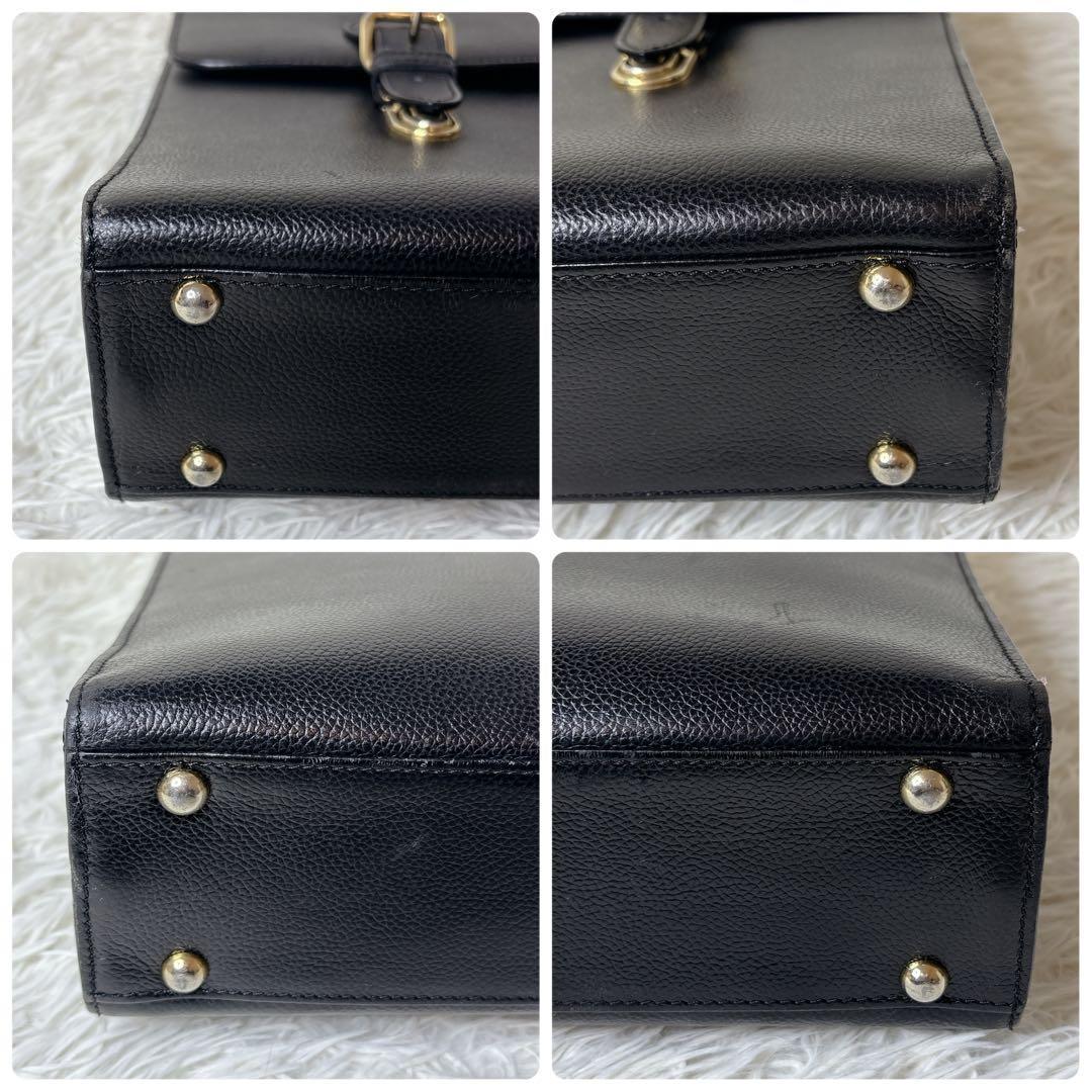 Burberry レザー ビジネスバッグ ブリーフケース ノバチェック シボ革