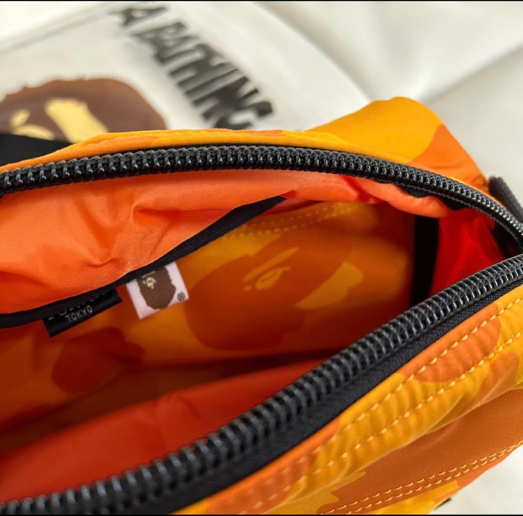 激レア 新品 BAPE × PORTER 迷彩 ポーター× エイプ ボディバッグ