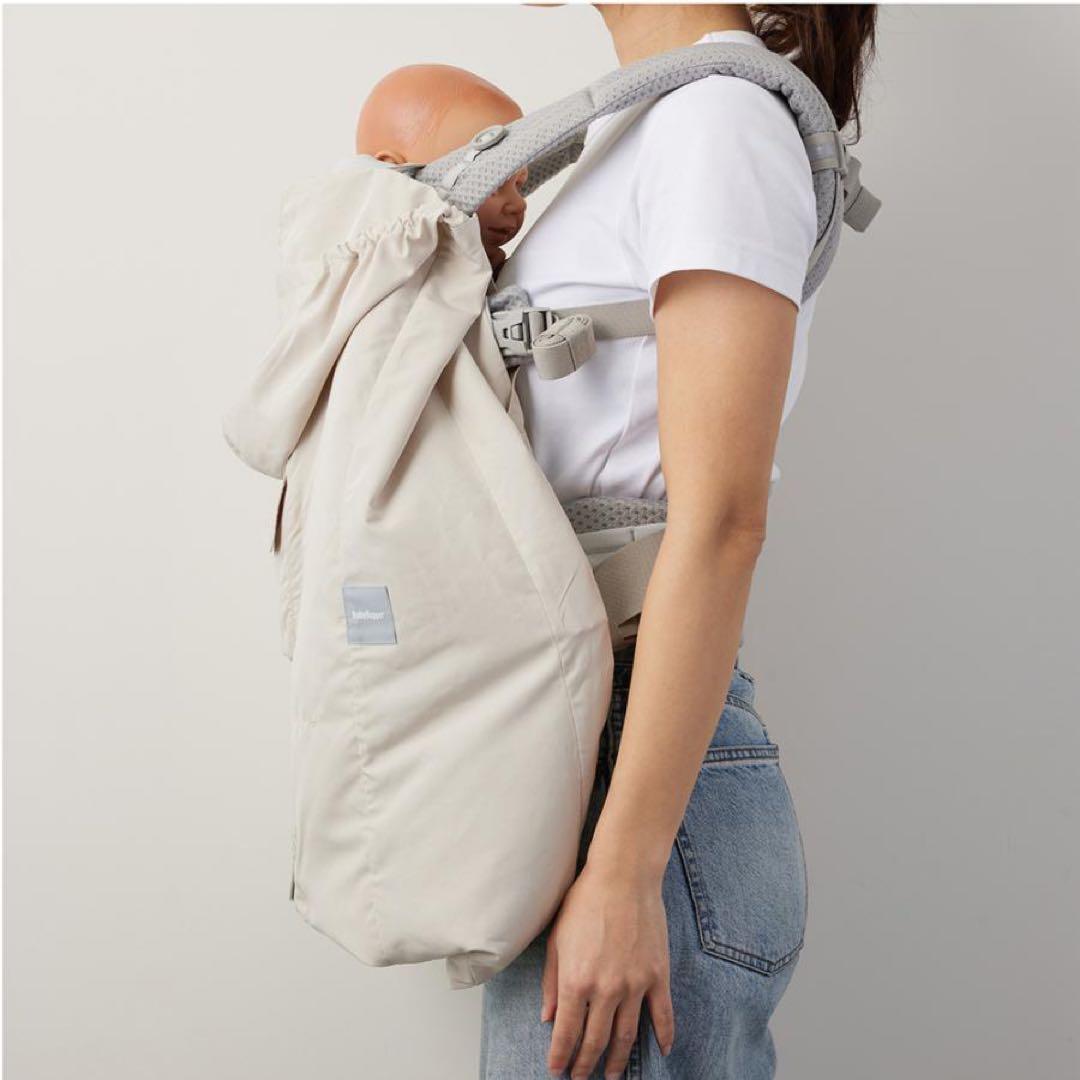 新品【ベージュ】空調ベビーケープ　ベビーホッパー ダッドウェイ 保冷ジェル付き
