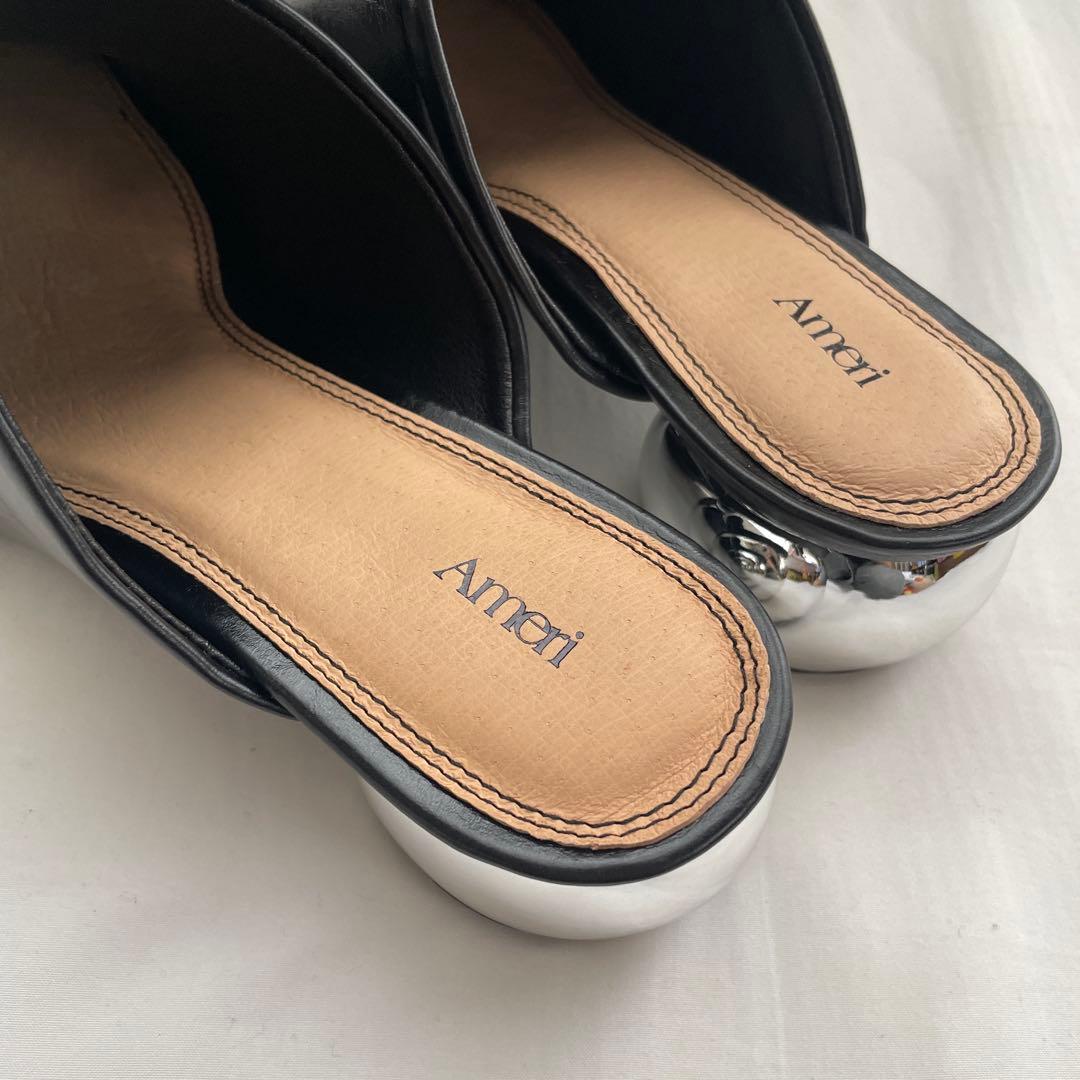 靴 amerivintage OVAL MOTIF VOLUME MULE