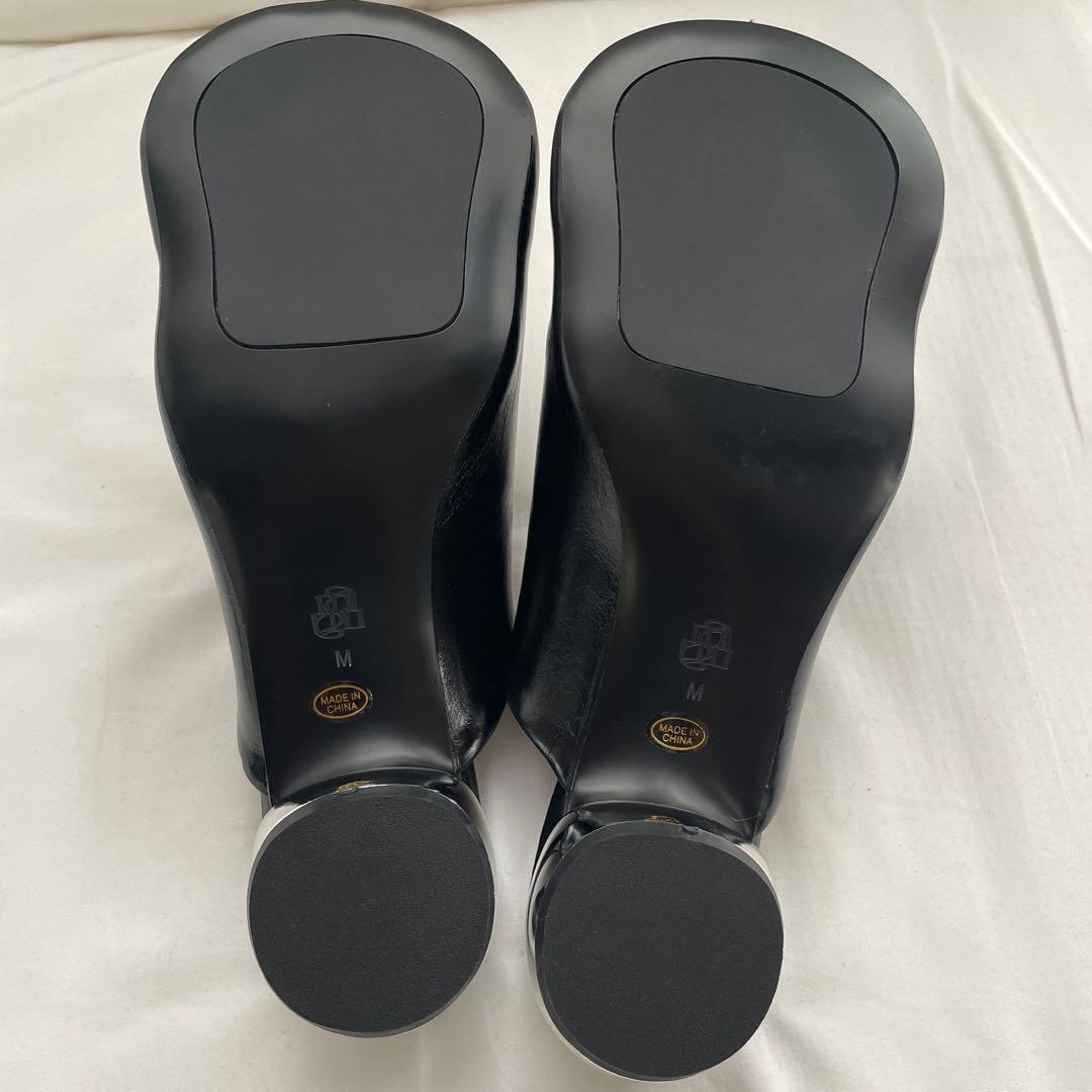 靴 amerivintage OVAL MOTIF VOLUME MULE