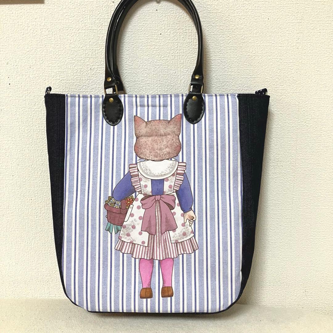 ゆきんこ　ビッグコラージュコラージュ　トートバッグ