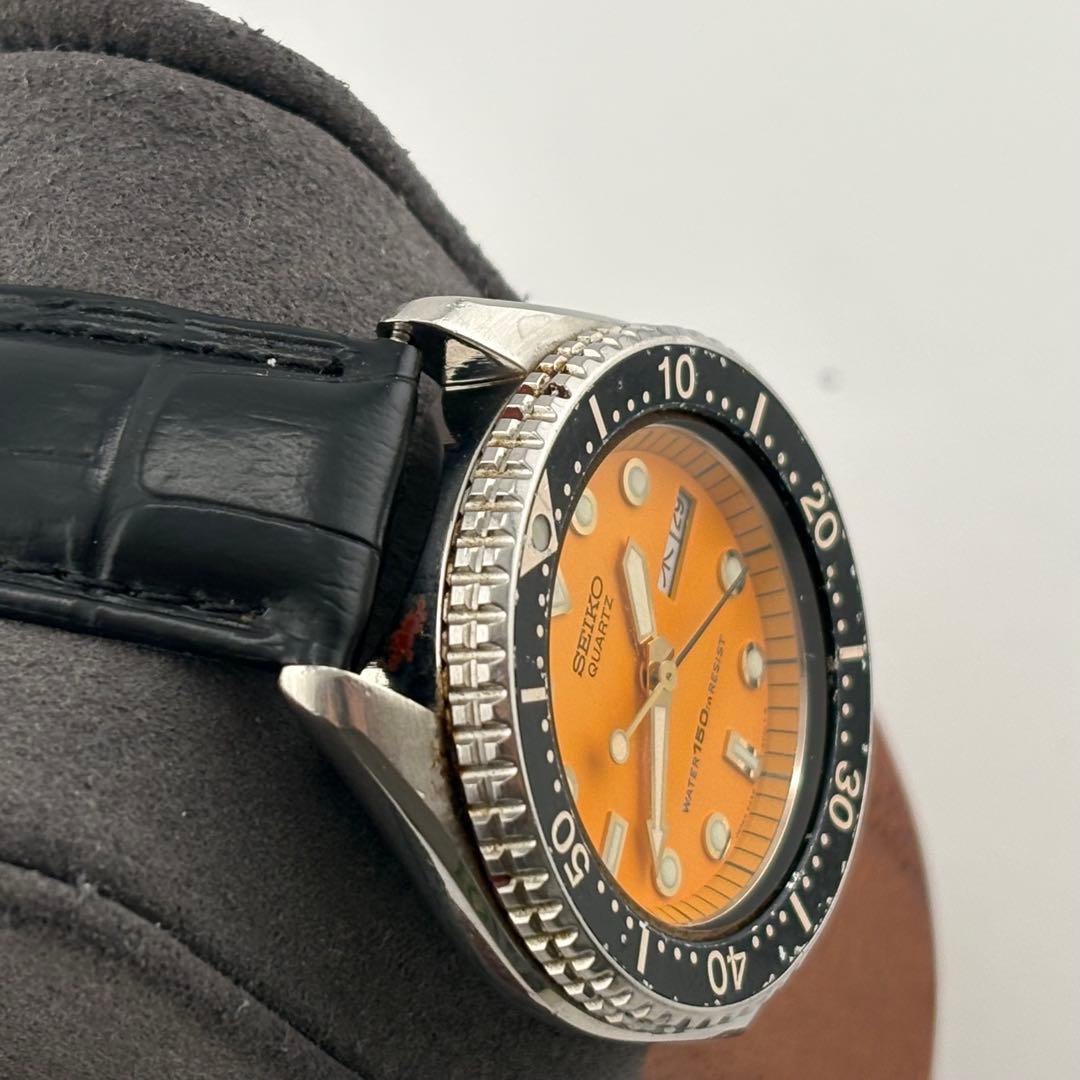 【極美品】セイコー　150M ダイバー　オレンジ　6458-600A
