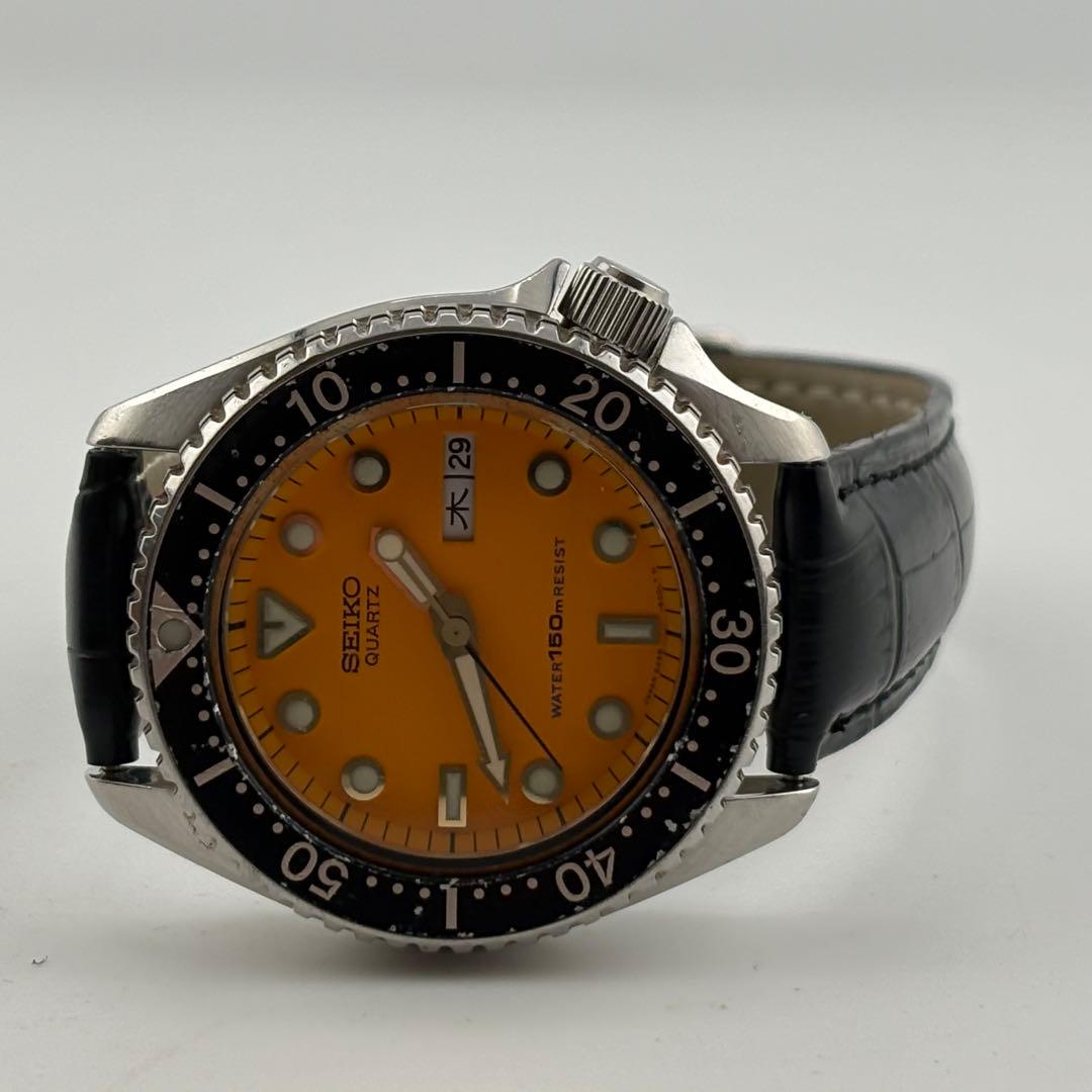 【極美品】セイコー　150M ダイバー　オレンジ　6458-600A