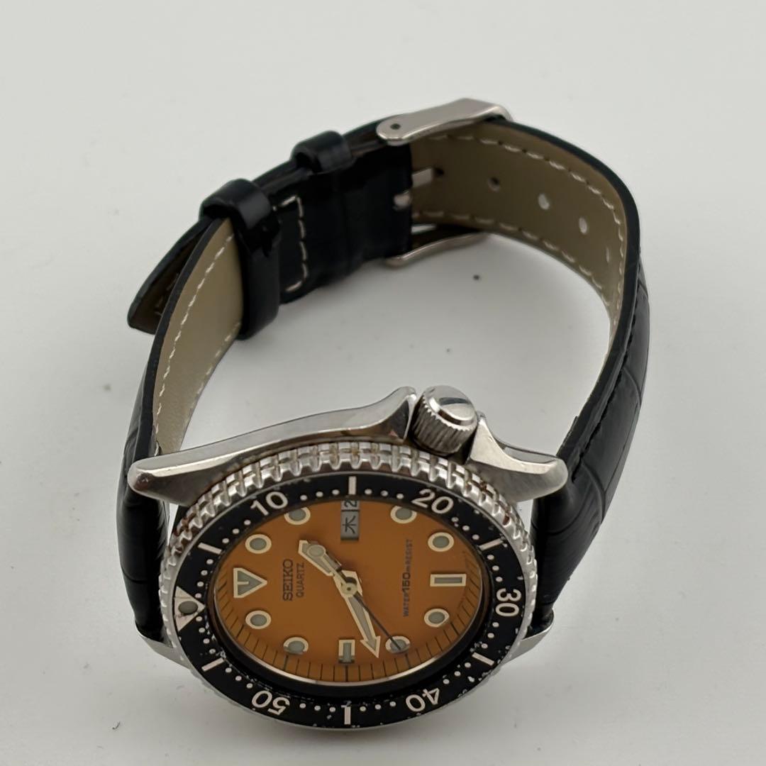 【極美品】セイコー　150M ダイバー　オレンジ　6458-600A