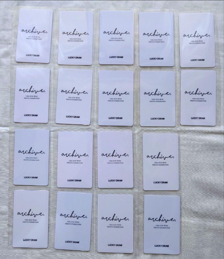 ASTRO チャウヌ ARCHIVE 展示会　ラキドロ トレカ コンプリート