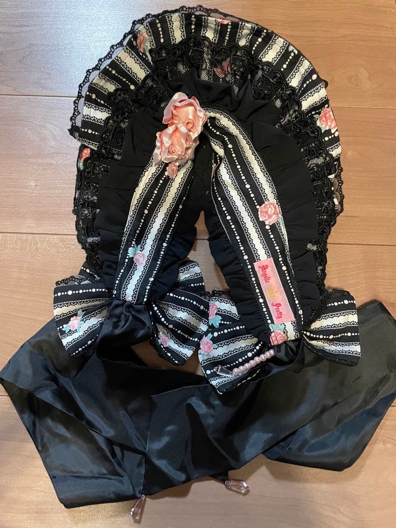 アンジェリックプリティ　ローズトワレ　ボンネット　黒