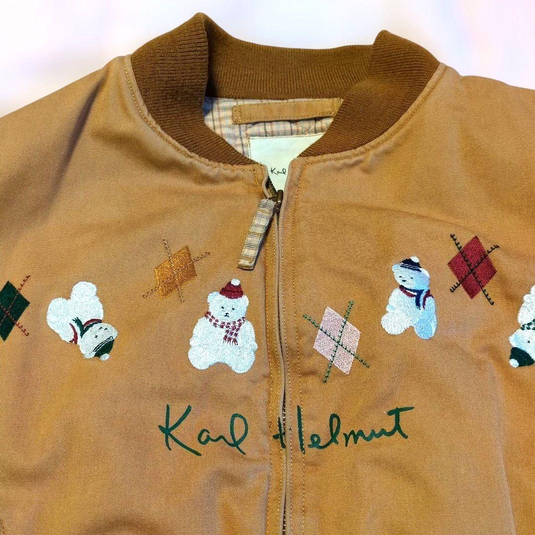 カールヘルム ブルゾン ヴィンテージ 雪だるま くま サイズ L