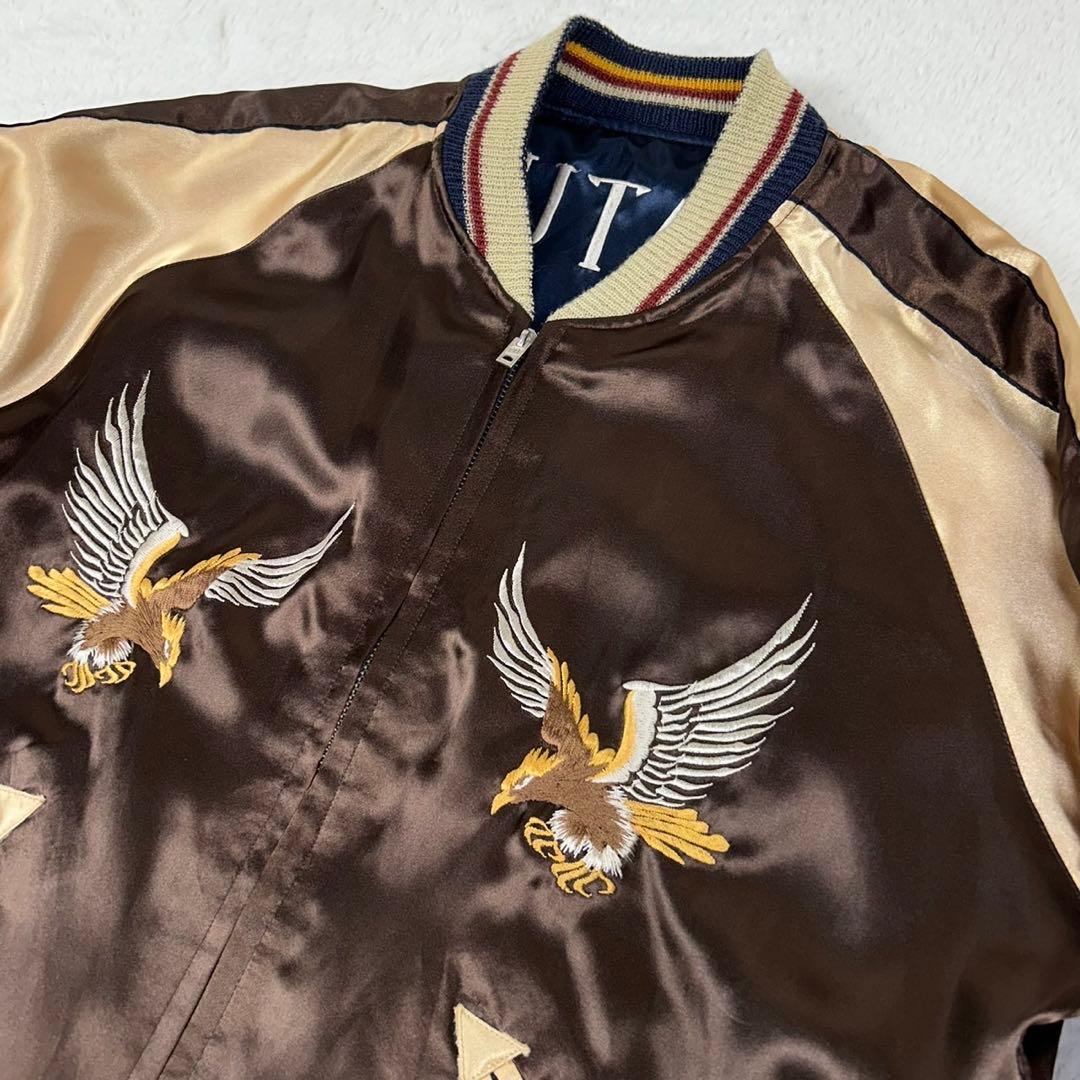 入手困難 TAILOR東洋 リバーシブル スカジャン 刺繍 エイリアン 鷹