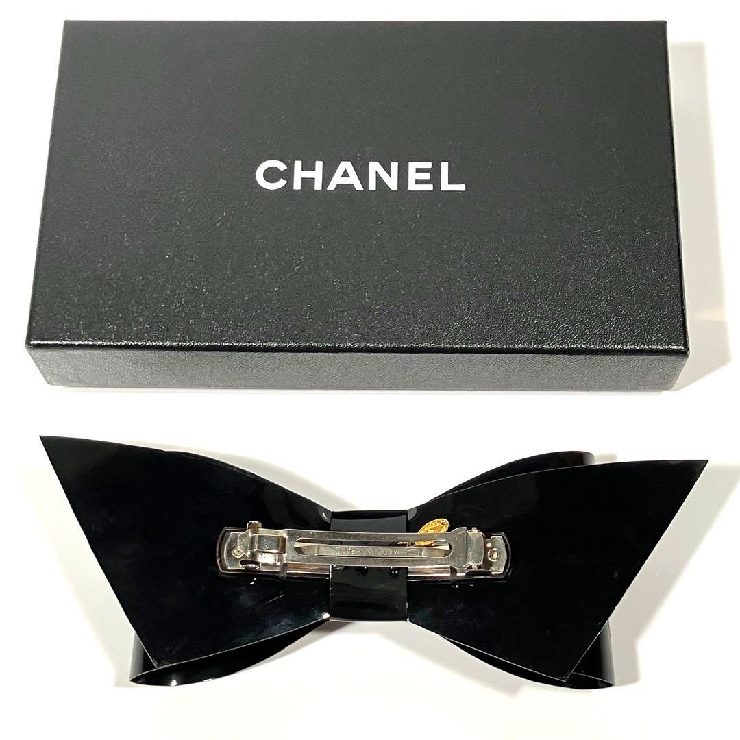 ✨値下げOK✨ CHANEL シャネル ヘア バレッタ ビッグ リボン ブラック