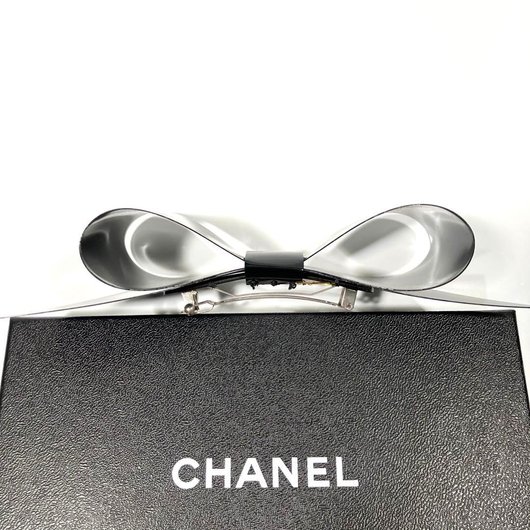 ✨値下げOK✨ CHANEL シャネル ヘア バレッタ ビッグ リボン ブラック