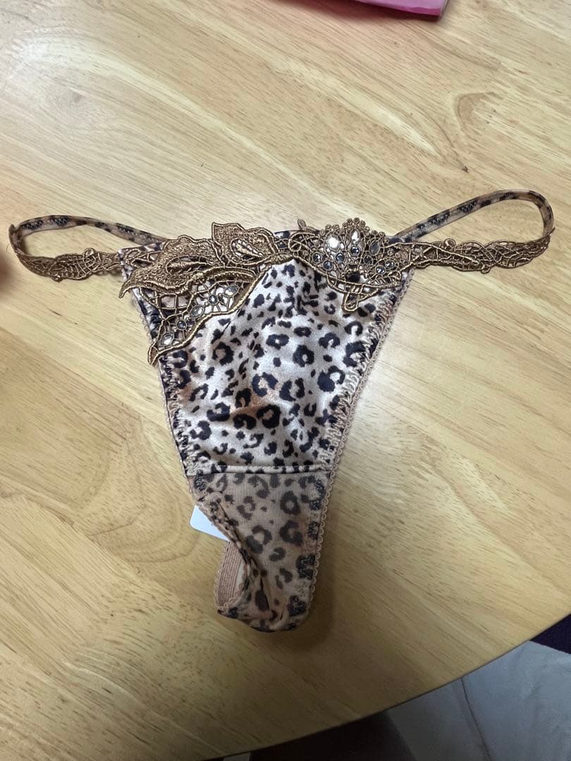 サルートヒョウ柄 レーススワロ　ブラジャーショーツ4点セット　E70 サイズM