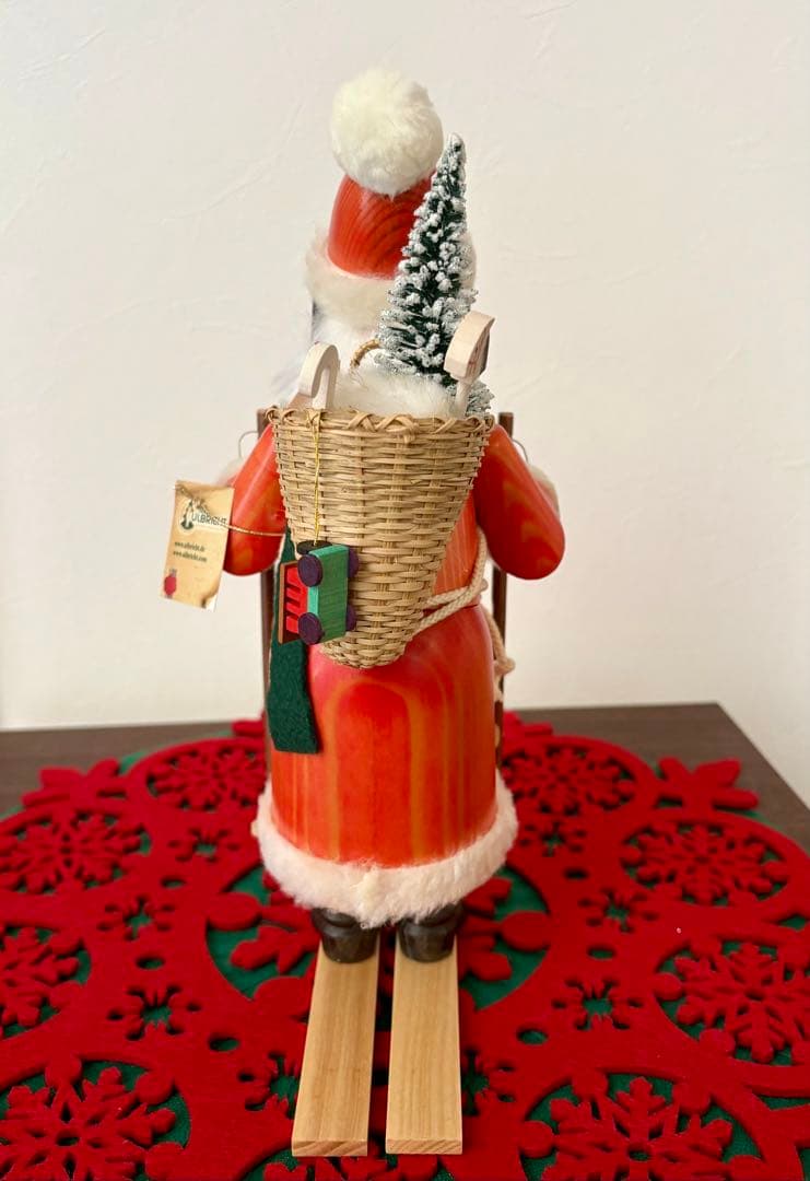 ドイツ　エルツ地方　木製　煙出し人形