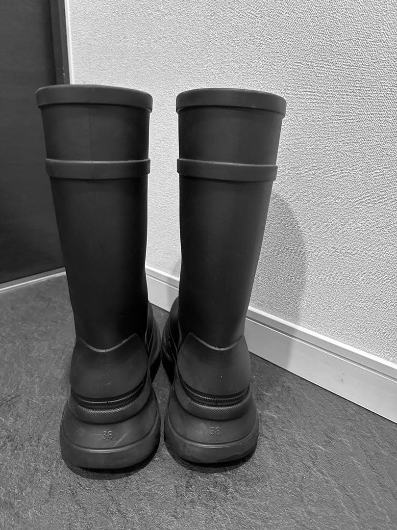 靴 balenciaga crocs boots size38 black