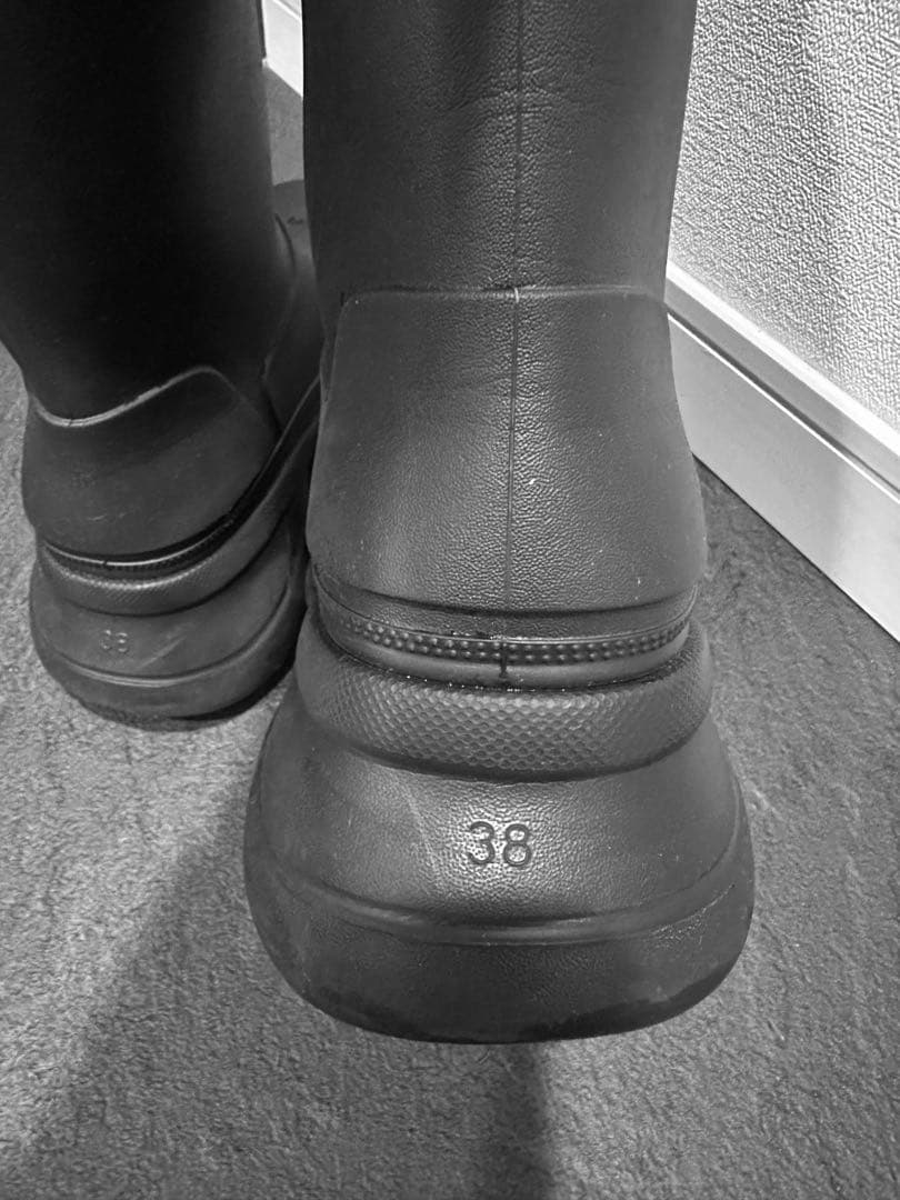 靴 balenciaga crocs boots size38 black