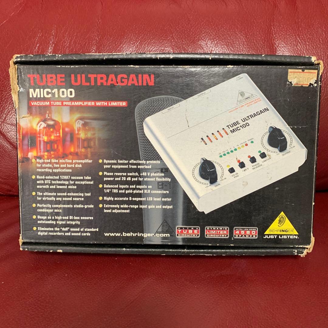 BEHRINGER TUBE ULTRAGAIN MIC100 本体
