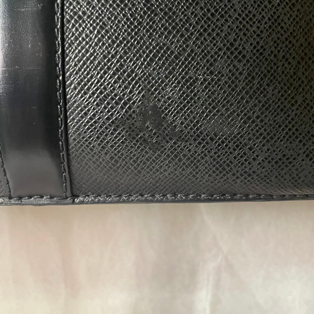 LOUIS VUITTON タイガ 黒 ビジネスバッグ ポルトドキュマン ロザン