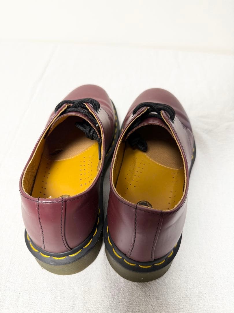 美品ドクターマーチン 1461 3ホール シューズ チェリーレッド 24 UK5