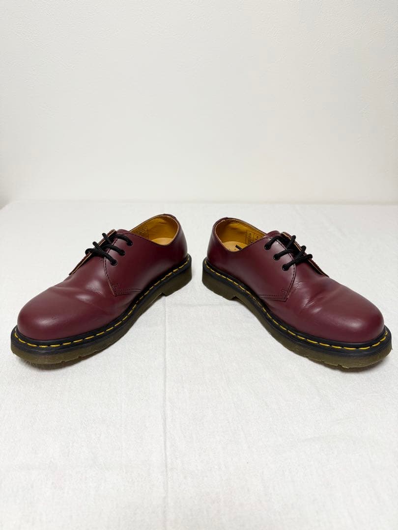 美品ドクターマーチン 1461 3ホール シューズ チェリーレッド 24 UK5