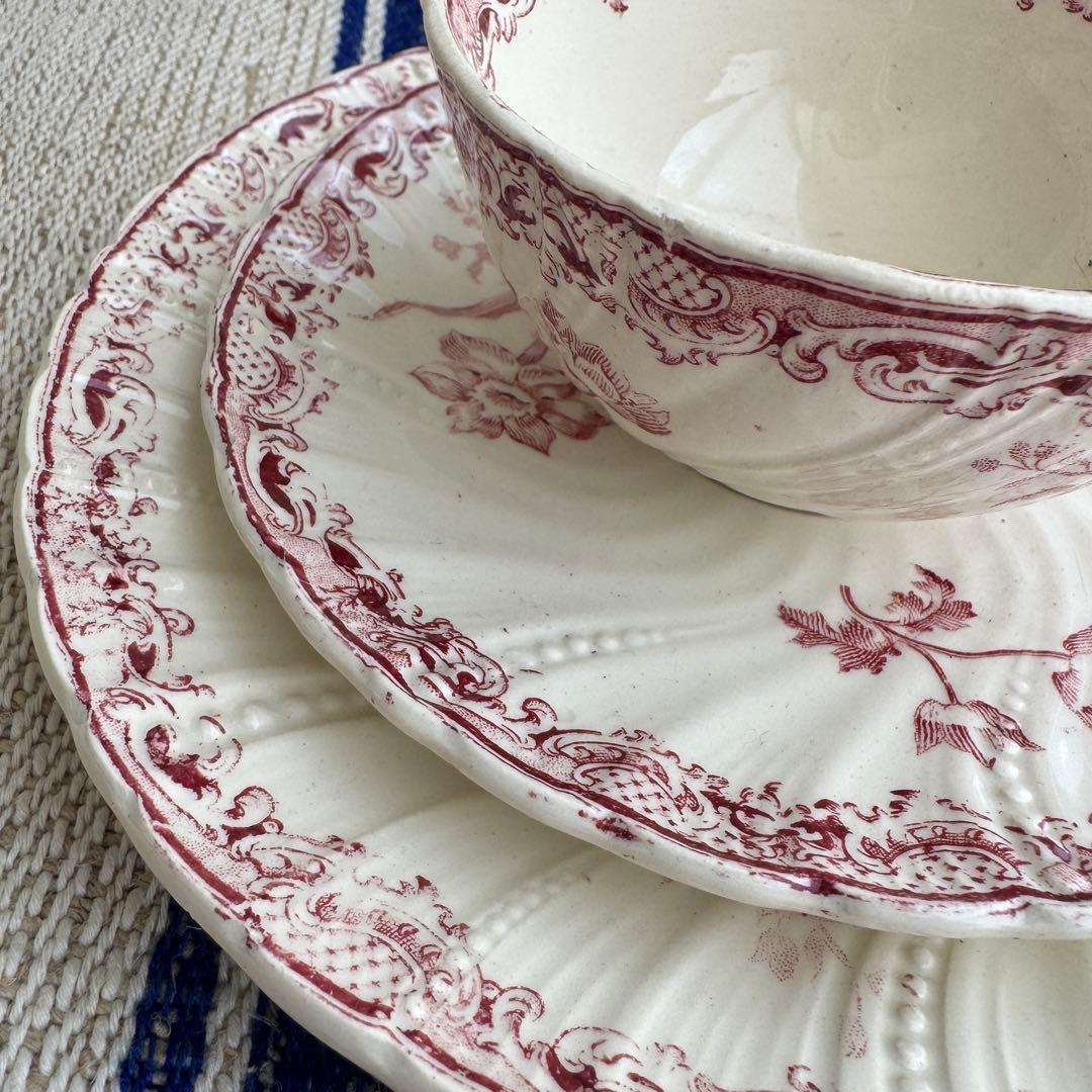 こ*マ様 フランスアンティーク　サルグミンヌ　Fontanges デザートプレー