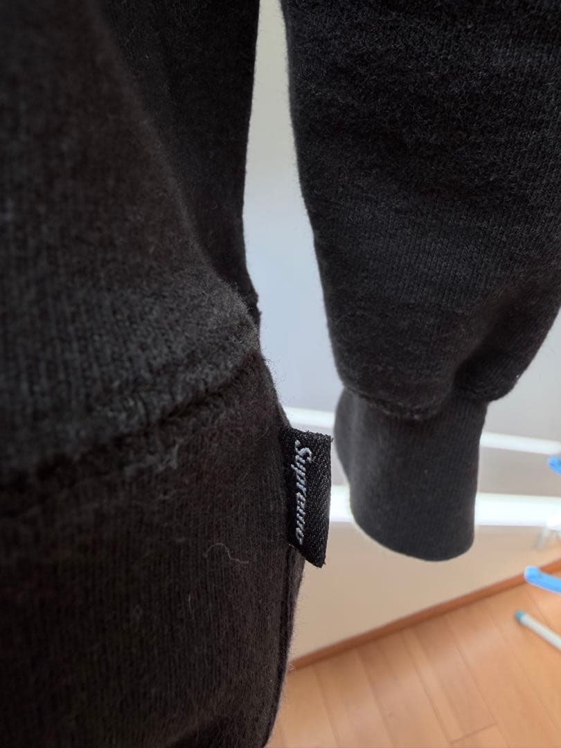 Supreme クロスボックスロゴ　パーカー Sサイズ ブラック　BOXLOGO