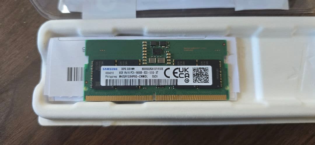 【Lenovo純正】Samsung ノートパソコン用メモリ 8GB DDR5