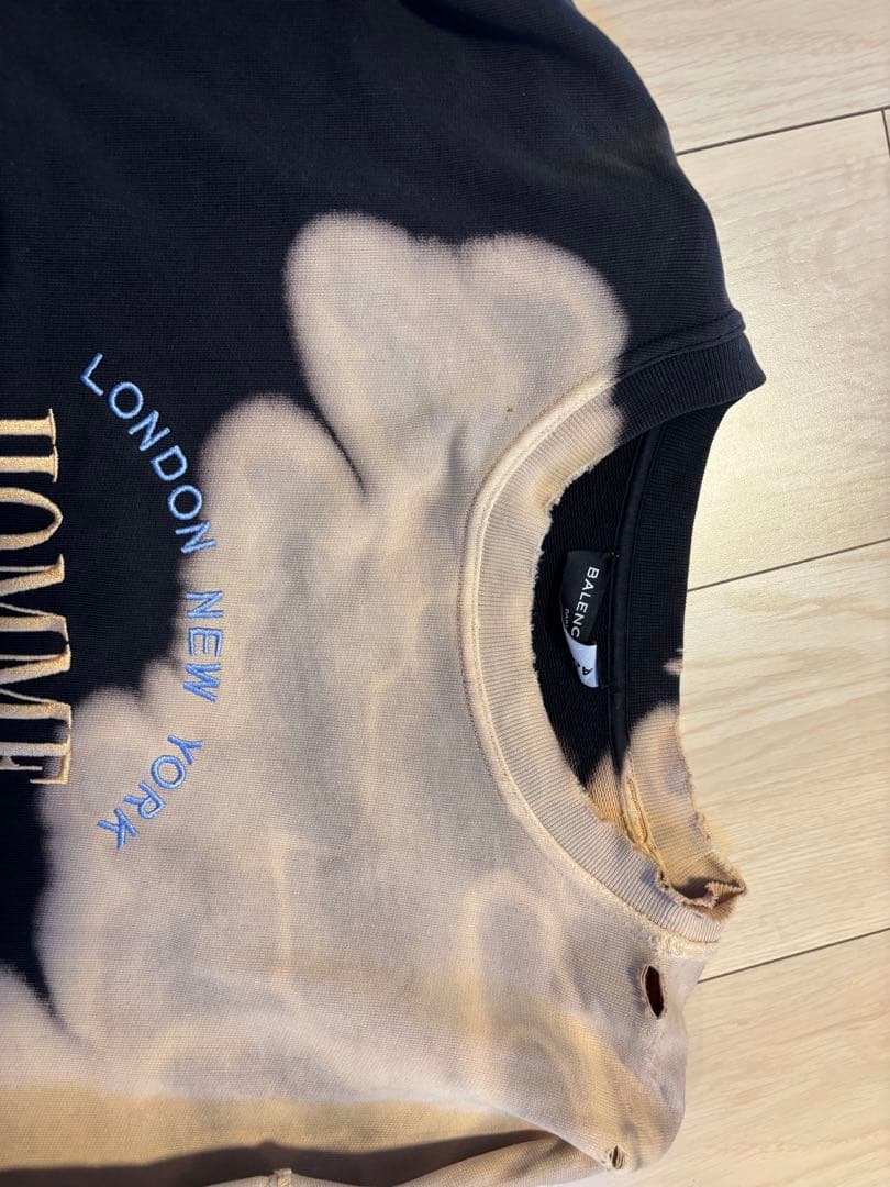 BALENCIAGA ブリーチ　スウェット　17AW