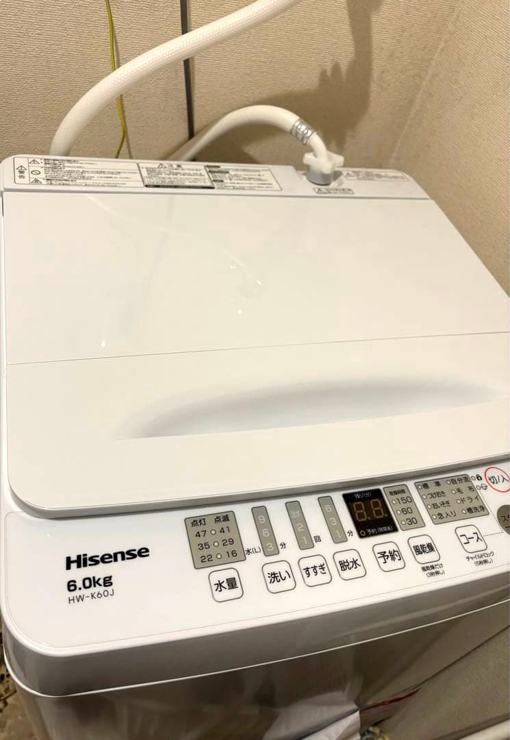 美品！洗濯機　ハイセンスHW-K60J