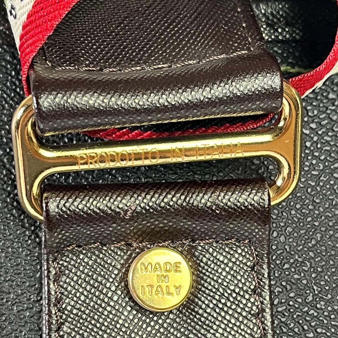 【良品】オロビアンコ　トートバッグ　リボン付き　センサノーメ　PVCレザー