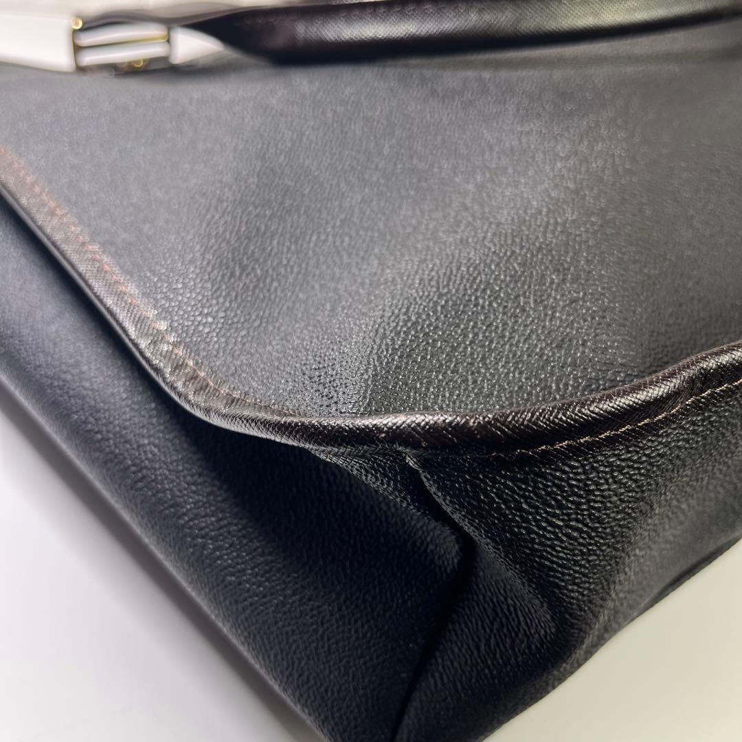 【良品】オロビアンコ　トートバッグ　リボン付き　センサノーメ　PVCレザー