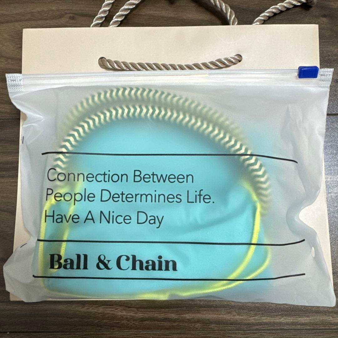 カフェタナカ　ボールアンドチェーン　コラボバッグ　グリーン