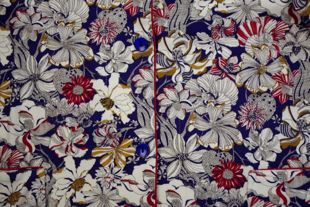 【新品】リバティ LIBERTY fabric　秋冬物厚手スムースパジャマ（S)