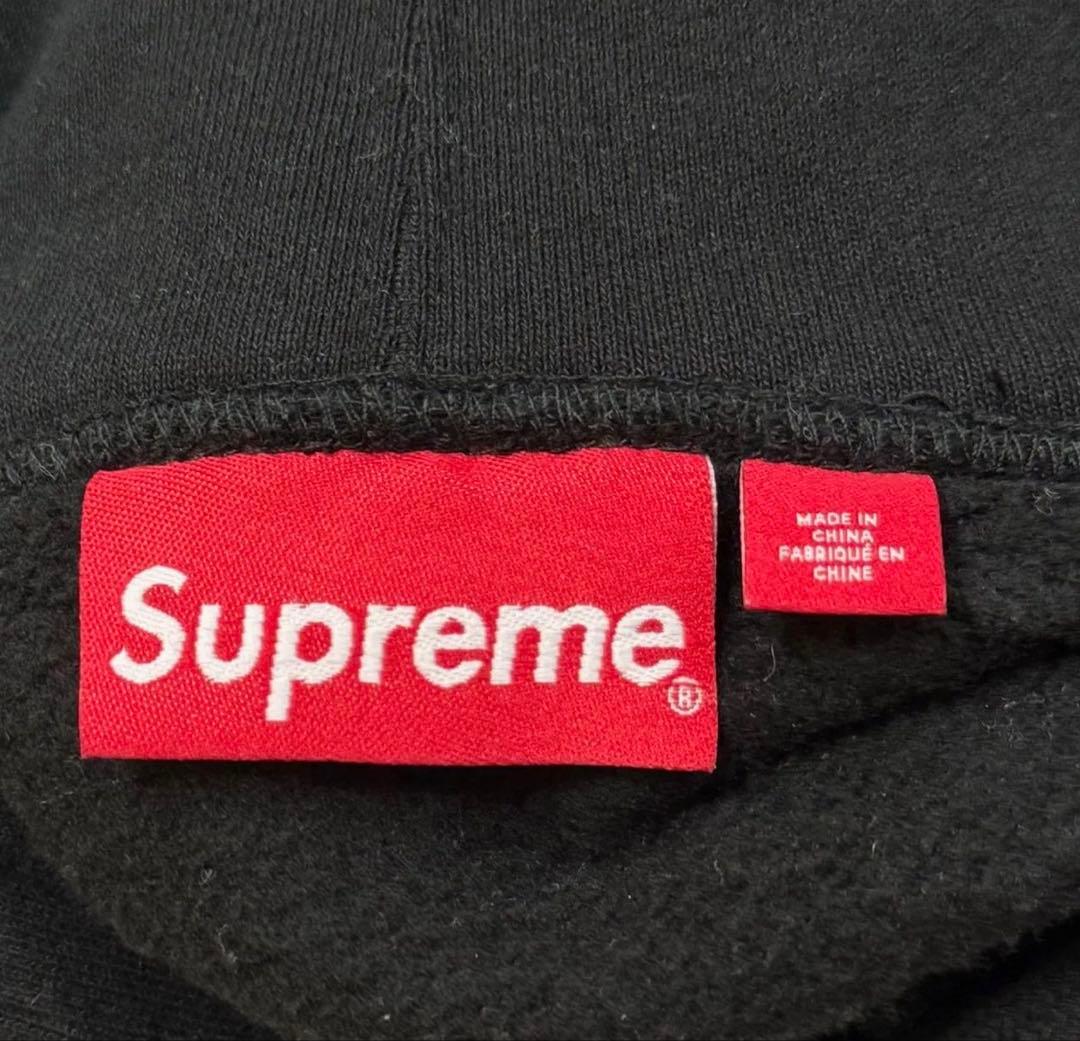 SUPREME カレッジエイトパッチワークレザーパーカー