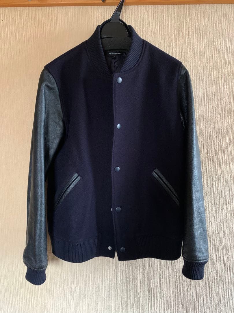 A.P.C アーペーセー スタジャン S ネイビー×ブラックレザー 黒紺